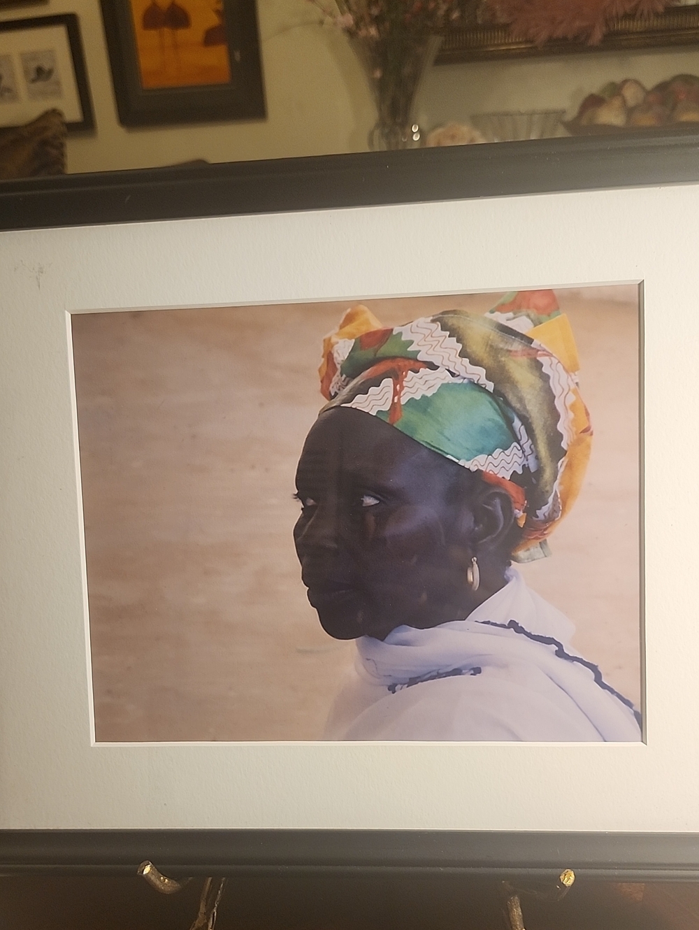 Framed Art Of A Strong Vibrant Woman.